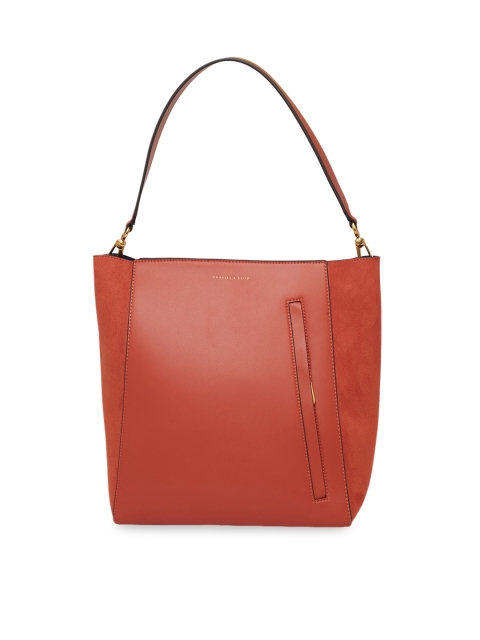 CHARLES & KEITH Orange Solid Shoulder Bag