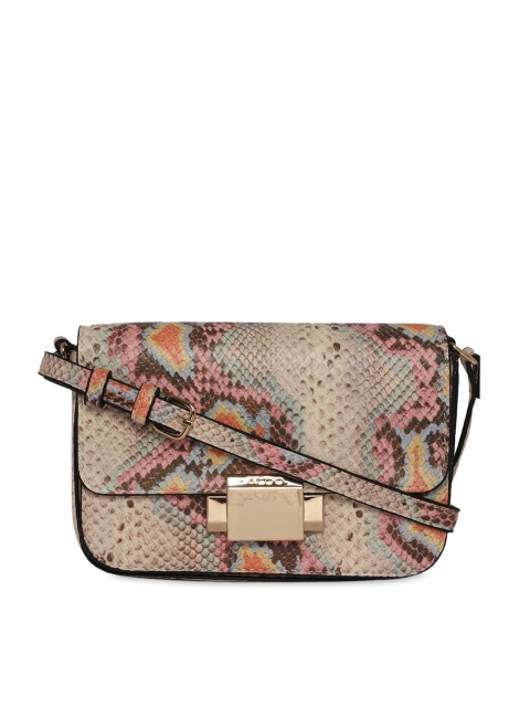 ALDO Multicoloured Textured Sling Bag, Multi