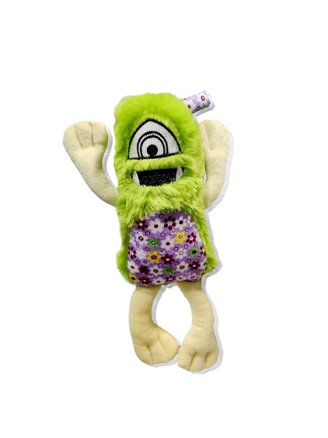 PETS EMPIRE Green Squeaky Chew Soft Plush Toy