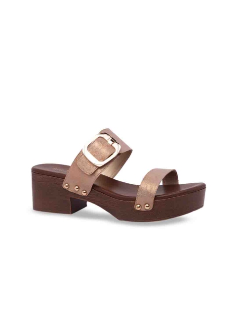 Inc 5 Women Brown Solid Platform Heels