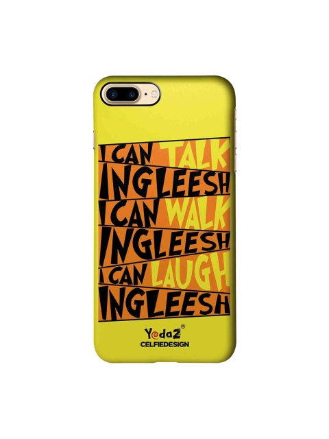 CelfieDesign Yellow & Black Printed iPhone 7 Plus Back Cover