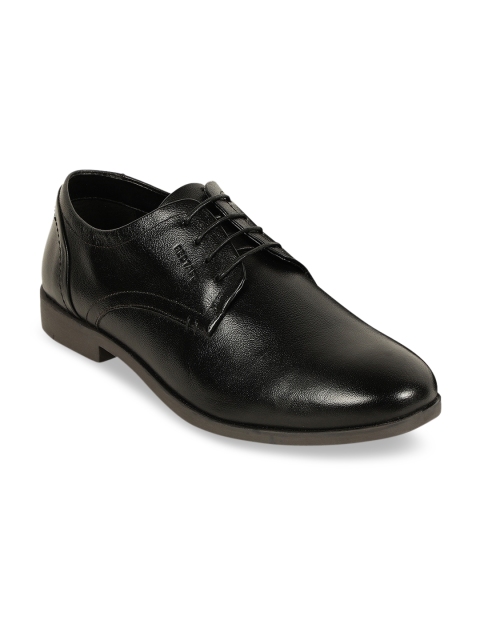 Red Tape Men Black Solid Formal Leather Derbys