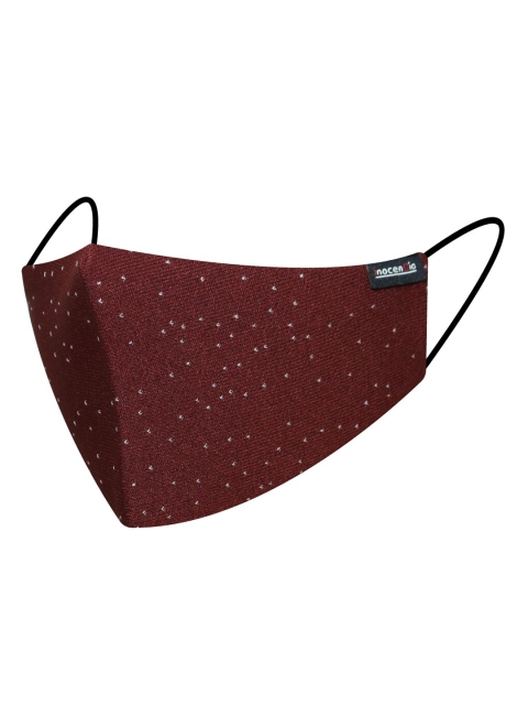 inocenCia Unisex Brown Printed 2-Ply Reusable Cloth Face Mask