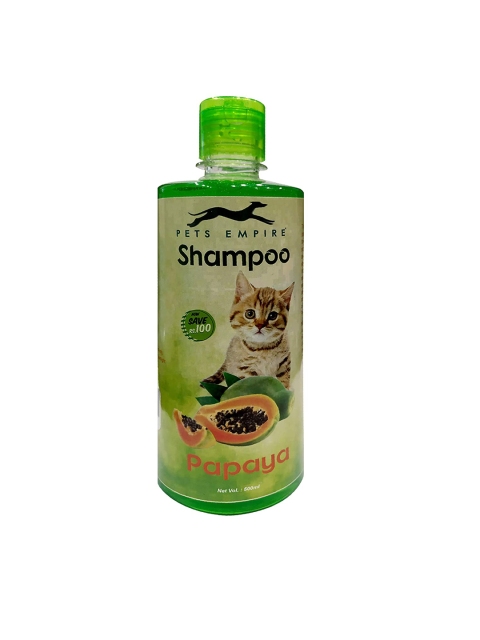 PETS EMPIRE Naturally Organic Papaya Body Cat Shampoo 500ml, Green