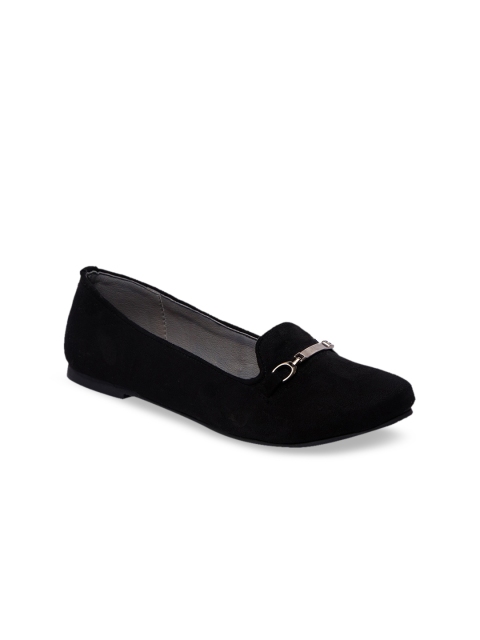 Inc 5 Women Black Suede Loafers