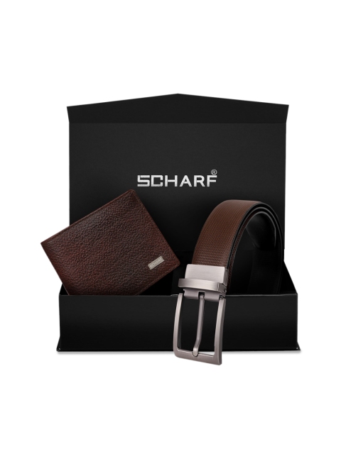 SCHARF Men Brown & Black Accessory Gift Set