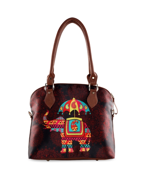 All Things Sundar Multicoloured Printed Handheld Bag, Multi