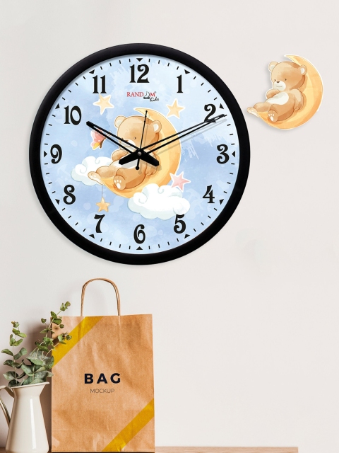 RANDOM Multicolored Teddy Sleep On Moon Round Shaped Wall Clock With One Plaque Glass, Multi
RANDOM Multicolored Teddy Sleep On Moon Round Shaped Wall Clock With One Plaque Glass, Multi