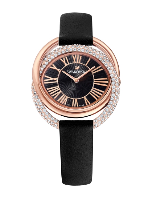 SWAROVSKI Women Black Duo Analogue Watch 5484373
