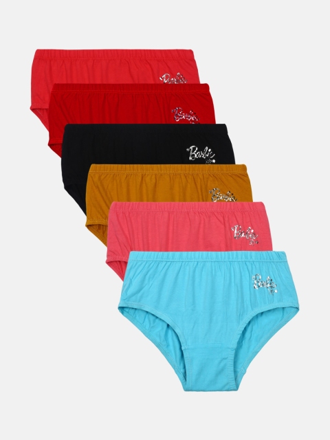 Red Rose Girls Pack of 6 Assorted Basic Briefs BABY-141-20