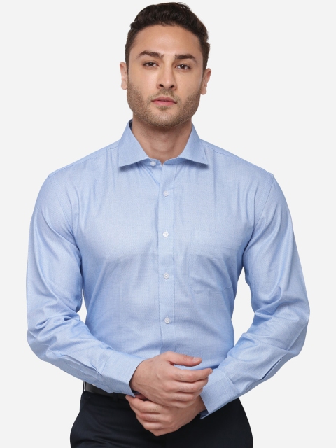 JADE BLUE Men Blue Slim Fit Striped Casual Shirt