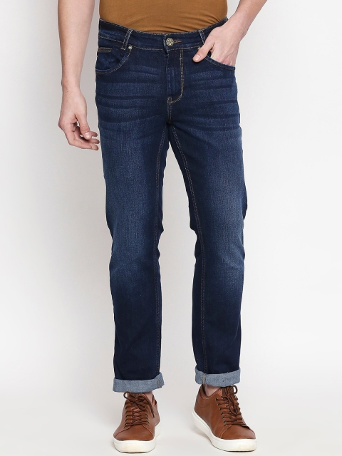 Mufti Men Blue Skinny Fit Mid-Rise Clean Look Stretchable Jeans