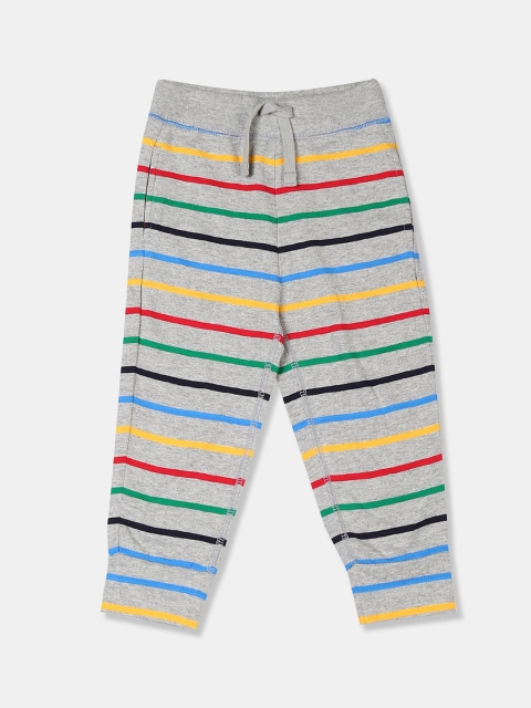 GAP Toddler Boys Grey Striped Knit Joggers