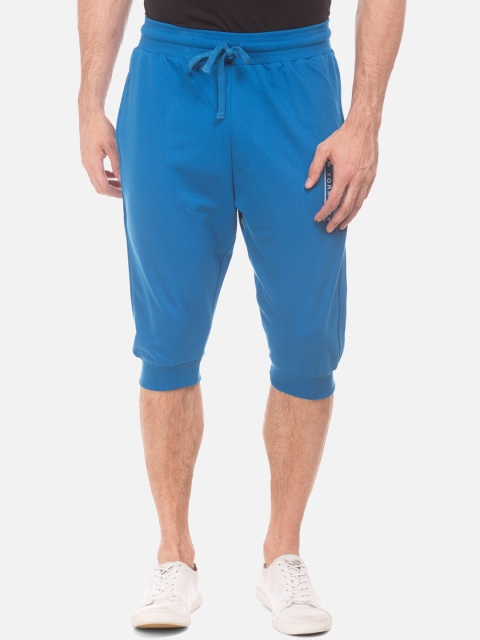 Colt Men Blue Solid Regular Fit Regular Shorts