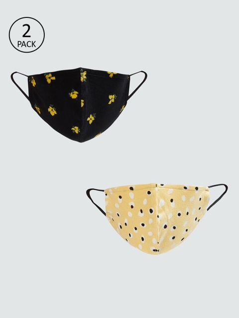 Ginger by Lifestyle Women 2 Pcs Printed Reusable 2-Ply Protective Outdoor Masks, Yellow
Ginger by Lifestyle Women 2 Pcs Printed Reusable 2-Ply Protective Outdoor Masks, Yellow