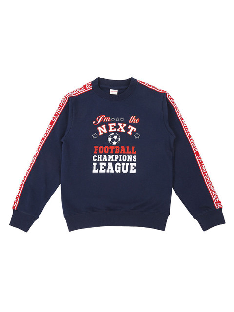 RAINE AND JAINE Boys Navy Blue Printed Cotton Sweatshirt
RAINE AND JAINE Boys Navy Blue Printed Cotton Sweatshirt
