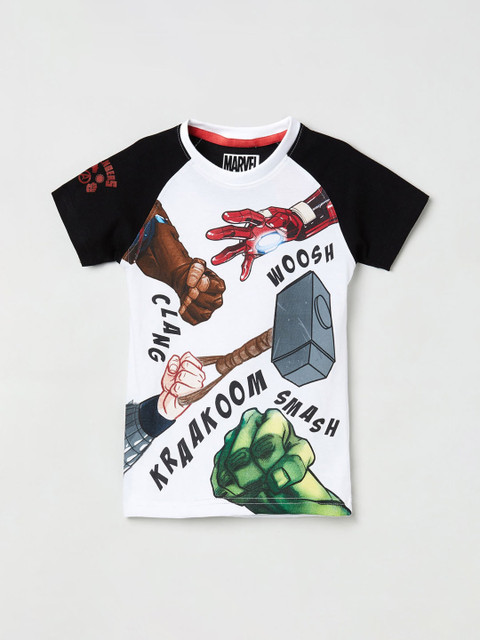 max Boys White Printed Round Neck T-shirt
max Boys White Printed Round Neck T-shirt