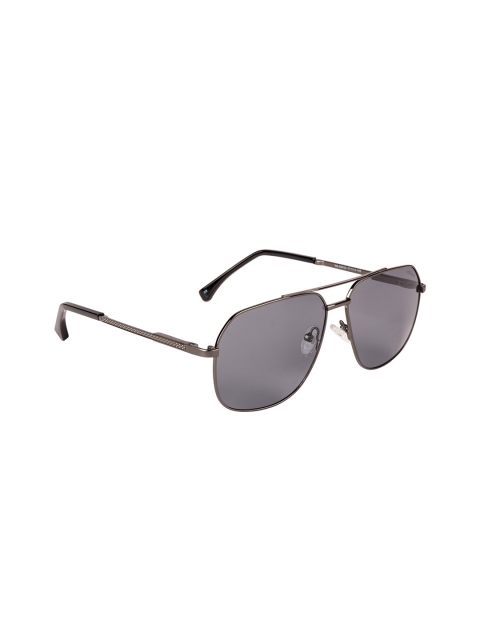 Voyage Unisex Grey Polarised & UV Protected Lens Aviator Sunglasses NS-S6032MG3515