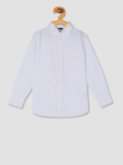 GAP Boys White Button Down Oxford Shirt