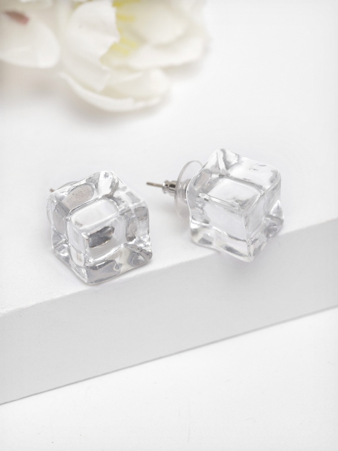 AVANT-GARDE PARIS Transparent Handcrafted Contemporary Studs