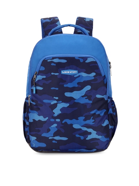Lavie Sport Unisex Blue Camouflage Backpack