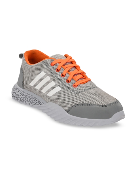 Prolific Men Grey Mesh Running Shoes