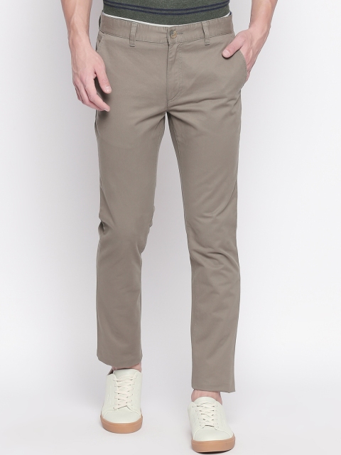 BYFORD by Pantaloons Men Brown Solid Regular Trousers