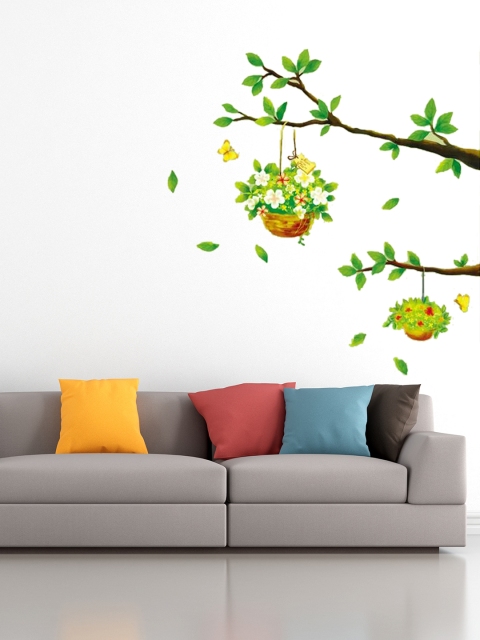 Cortina Unisex Green & Brown Wall Sticker