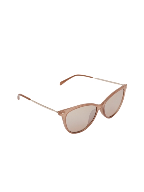 Fossil Women Wayfarer Sunglasses 20180035J54G4, Beige