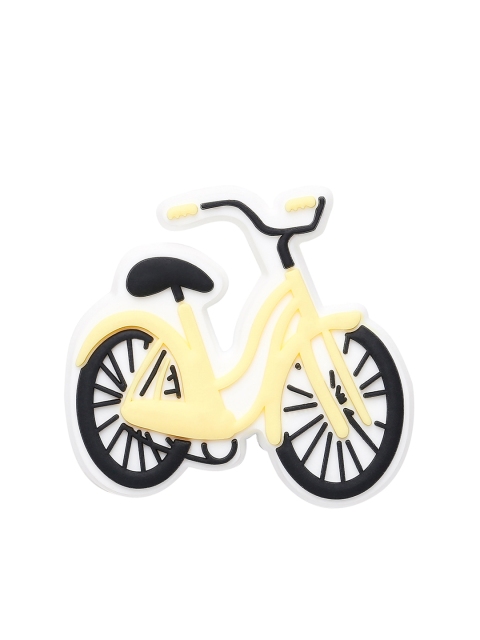 Crocs Men Yellow & Black Beach Cruiser Bike Jibbitz Shoe Charm