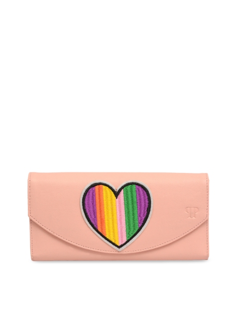 Pink Potato Women Pink Solid Leather Two Fold Wallet