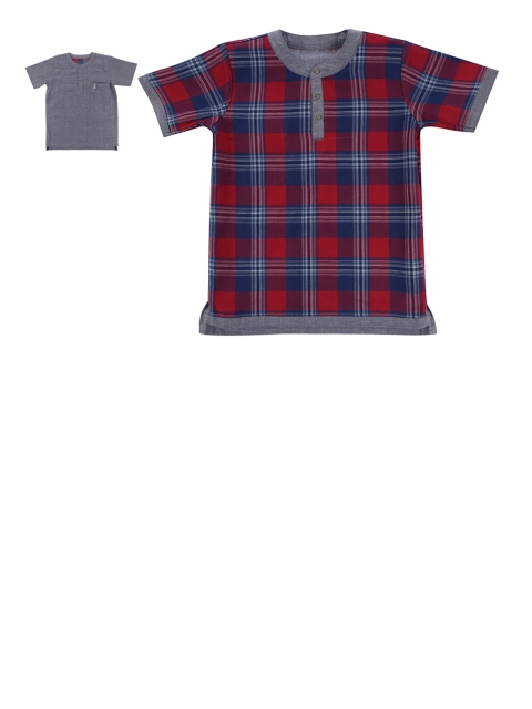 Lilly and Sid Boys Blue & Red Regular Fit Checked Organic Cotton Reversible Casual Shirt
Lilly and Sid Boys Blue & Red Regular Fit Checked Organic Cotton Reversible Casual Shirt