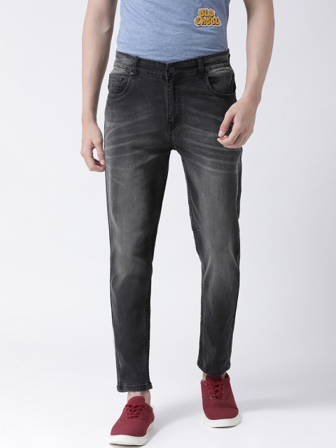REALM Men Black Skinny Fit Mid-Rise Clean Look Jeans