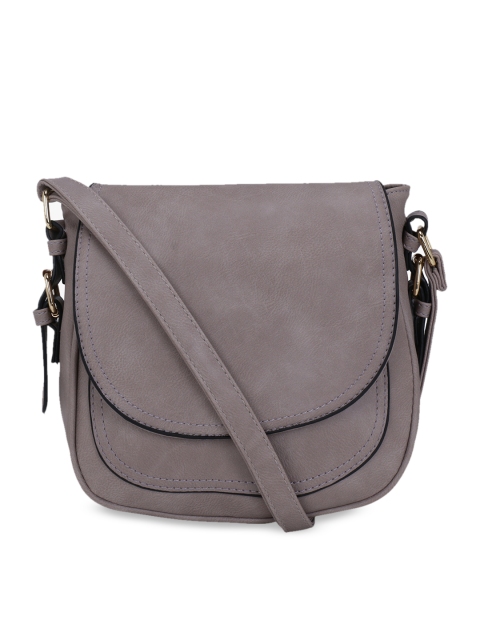 Satchel Bags Taupe Solid Sling Bag