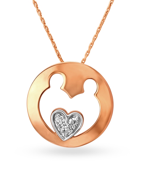 Mia by Tanishq 14KT Rose Gold Diamond Pendant