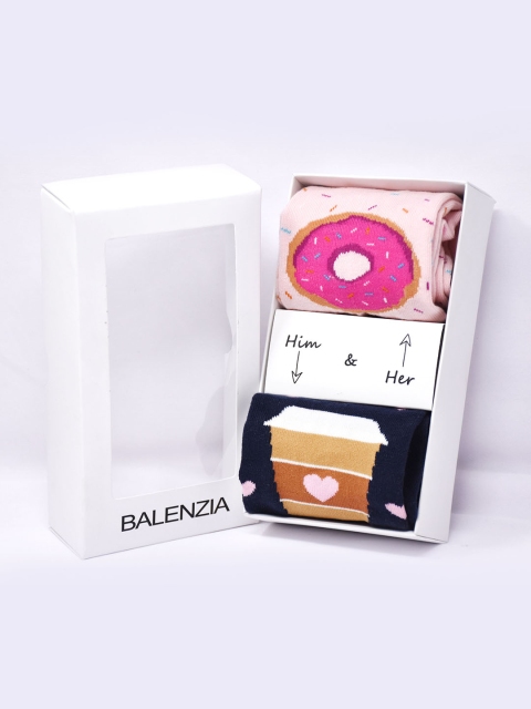 Balenzia Unisex Pack of 4 Assorted Calf-Length Him & Her Boxset Special Edition Socks
Balenzia Unisex Pack of 4 Assorted Calf-Length Him & Her Boxset Special Edition Socks