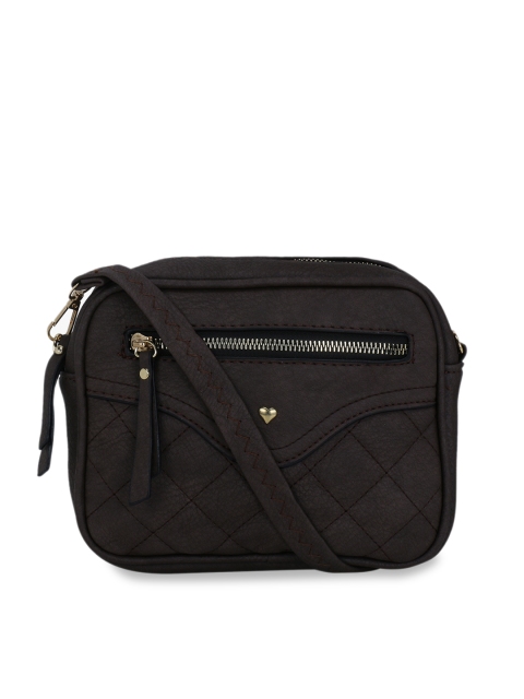 Satchel Bags Brown Solid Sling Bag