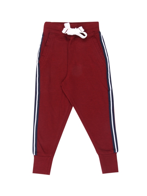 Nap Chief Kids Burgundy Solid Joggers