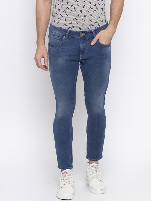 SPYKAR Men Blue Tapered Fit Mid-Rise Clean Look Jeans