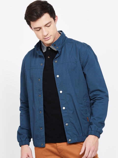 CODE by Lifestyle Men Navy Blue Solid Padded Jacket