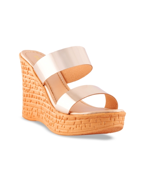 ZAPATOZ Women Gold-Toned Solid Heels