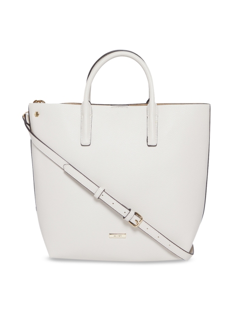 ALDO White Solid Handheld Bag