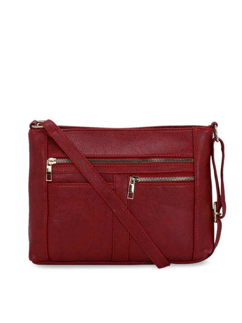 Satchel Bags Red Solid Sling Bag