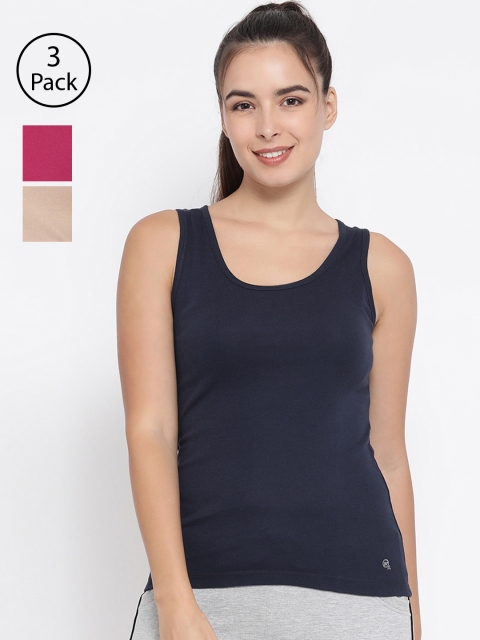Macrowoman W-Series Women Pink Solid Tank Top