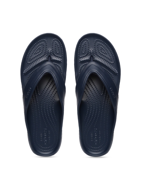 Crocs Unisex Navy Blue Solid Thong Flip-Flops