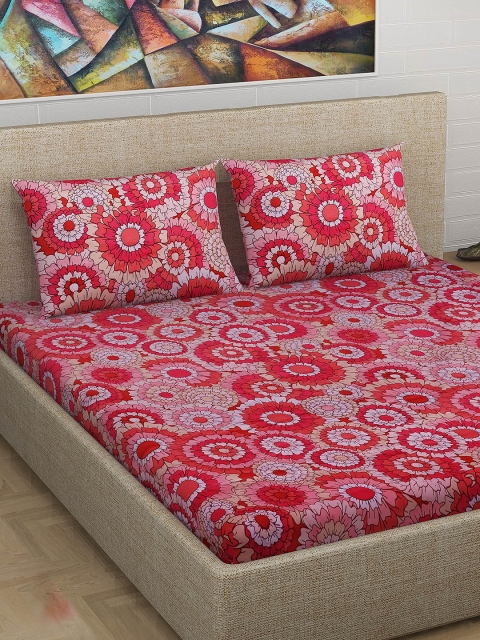 Divine Casa Red & Pink Floral 180 TC Cotton 1 Queen Bedsheet with 2 Pillow Covers
Divine Casa Red & Pink Floral 180 TC Cotton 1 Queen Bedsheet with 2 Pillow Covers