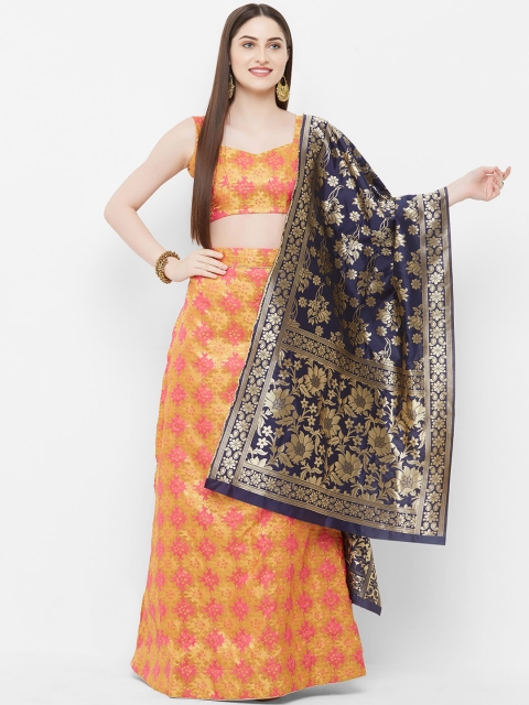 Aasvaa Orange & Pink Woven Design Semi-Stitched Lehenga & Unstitched Blouse with Dupatta
Aasvaa Orange & Pink Woven Design Semi-Stitched Lehenga & Unstitched Blouse with Dupatta