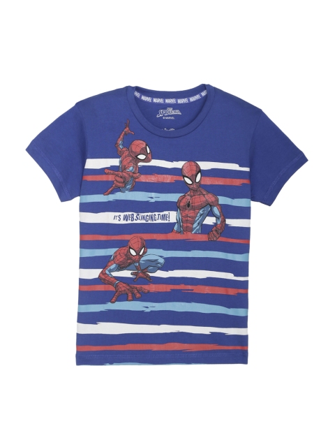 Kids Ville Spiderman featured Blue Tshirt for Boys