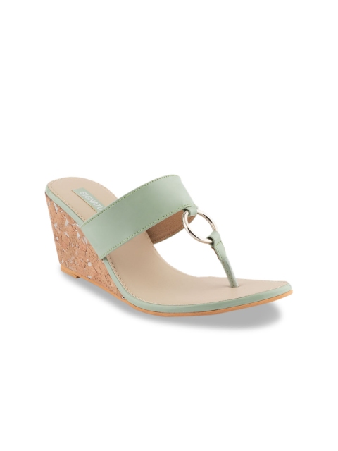 Signature Sole Women Sea Green & Green Solid Heels
