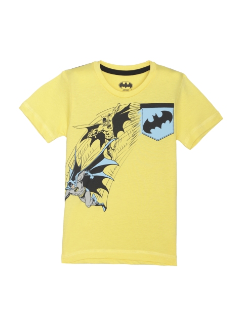 Kids Ville Batman featured Yellow Tshirt for Boys